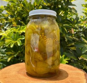 Encurtido de pepinillos bread and butter