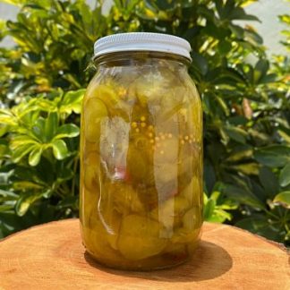 Encurtido de pepinillos bread and butter