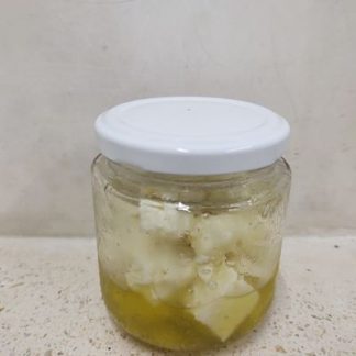 Queso de cabra en aceite de oliva y orégano (200g)